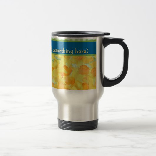Golden Daffodils Travel Mug om aan te passen Reisbeker (Rechts)
