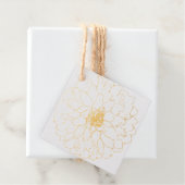 Golden Dahlia Bedankjes Labels (Met doos)