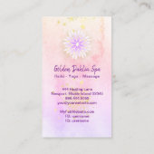 *~* Golden Dahlia Pastel Pink Lavender AP2 Visitekaartje (Achterkant)