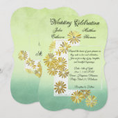 Golden Daisy Dream Elegance Romance  Chic Kaart (Voorkant / Achterkant)