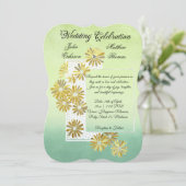 Golden Daisy Dream Elegance Romance  Chic Kaart (Staand voorkant)