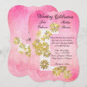 Golden Daisy Dream Elegance Romance  Chic Kaart (Voorkant / Achterkant)
