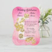 Golden Daisy Dream Elegance Romance  Chic Kaart (Staand voorkant)