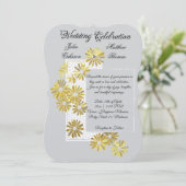 Golden Daisy Dream Elegance Romance  Chic Kaart (Staand voorkant)