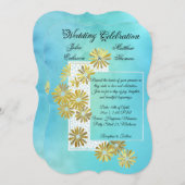 Golden Daisy Dream Elegance Romance  Chic Kaart (Voorkant / Achterkant)