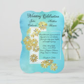 Golden Daisy Dream Elegance Romance  Chic Kaart (Staand voorkant)