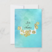 Golden Daisy Dream Elegance Romance  Chic Save The Date (Achterkant)