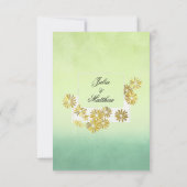 Golden Daisy Dream Elegance Romance  Chic Save The Date (Achterkant)
