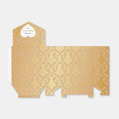 Golden Damask Cardboard Birthday Wedding Favor Bedankdoosjes (Uitgevouwen)