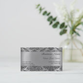 Golden Damask Elegant Visitekaartje (Staand voorkant)