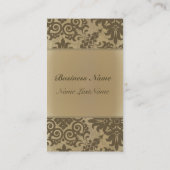 Golden Damask Elegant Visitekaartje (Achterkant)