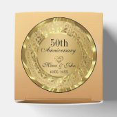 Golden Damask Jubileum Bedankdoosjes (Bovenkant)