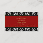 Golden Damask Luxury Custom Visitekaartjes (Achterkant)