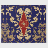 Golden Damask naadloos patroon. indiase wal Cadeaupapier (Vlak)