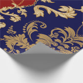 Golden Damask naadloos patroon. indiase wal Cadeaupapier (Hoek)