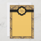 Golden Damask TY Card 2 Bedankkaart (Achterkant)