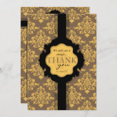 Golden Damask TY Card 2 Bedankkaart (Voorkant / Achterkant)