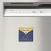 Golden Damask verjaardagsuitnodigingsmagneet Magneet (Insitu (Vaatwasser))