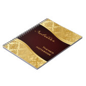 Golden Damask Wave-laptop Notitieboek (Linkerzijde)