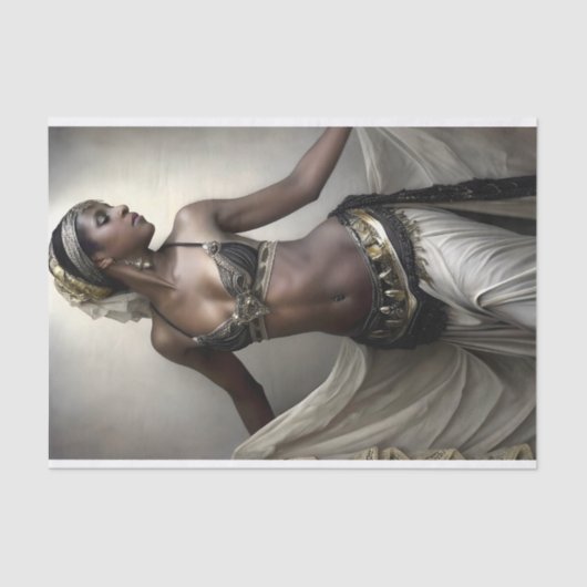 Golden Dancer in Regal Beadwork Decoupage Tissuepapier (Voorkant)