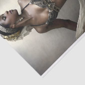 Golden Dancer in Regal Beadwork Decoupage Tissuepapier (Detail)