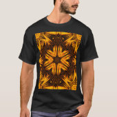 Golden Dandelion Bohemian Floral Graphic T-shirt (Voorkant)