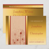 Golden Dandelion Sunshine Weddenschap Kaart (Voorkant / Achterkant)