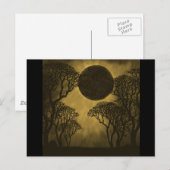 Golden Dark Forest Eclipse Briefkaart (Voorkant / Achterkant)