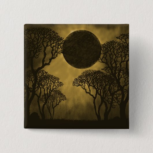Golden Dark Forest Eclipse Button (Voorkant)