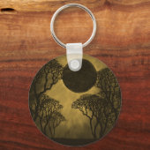 Golden Dark Forest Eclipse Sleutelhanger (Voorkant)