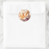 Golden Dark Peony Wedding Envelope Seals Ronde Sticker (Tas)