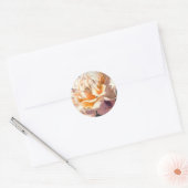 Golden Dark Peony Wedding Envelope Seals Ronde Sticker (Envelop)