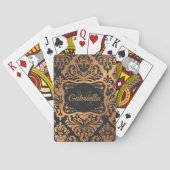 Golden Dasmask Pattern Pokerkaarten (Achterkant)