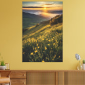 Golden Dawn Canvas Afdruk (Insitu (Woonkamer))