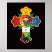 Golden Dawn Roos Cross Lamen Poster (Voorkant)