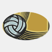 Golden Days - Ovale Sticker (Voorkant)