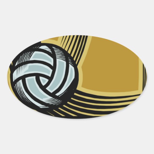 Golden Days - Ovale Sticker (Voorkant)