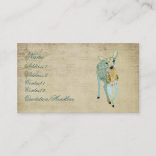  Golden Dearest Deer Visitekaartje/Labels Visitekaartje