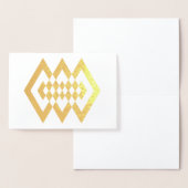 Golden Deco Shapes Folie Kaart (Display)