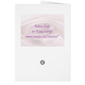 Golden Deco Wedding Menu Card (Achterkant)