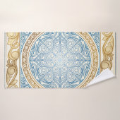 Golden decoratief ontwerp badhanddoek (Badhanddoek)