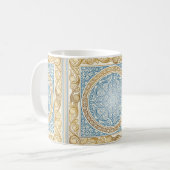 Golden decoratief ontwerp koffiemok (Voorkant links)