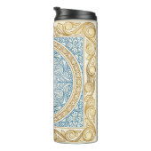 Golden  decoratief  ontwerp thermosbeker (Geroteerd rechts)