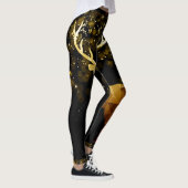 GOLDEN DEER BLACK LEGGINGS (Rechts)