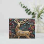 Golden Deer Briefkaart (Staand voorkant)