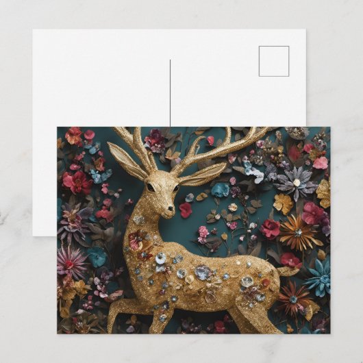 Golden Deer Briefkaart (Voorkant / Achterkant)