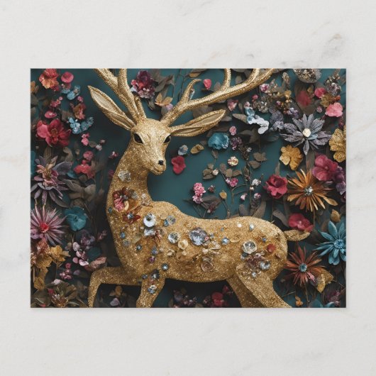 Golden Deer Briefkaart (Voorkant)