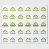 Golden Deer Forest Merry-kerstakelpapier Cadeaupapier (Vlak)