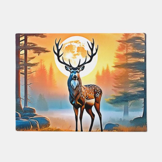 Golden Deer Twilight Peak Deurmat (Voorkant)