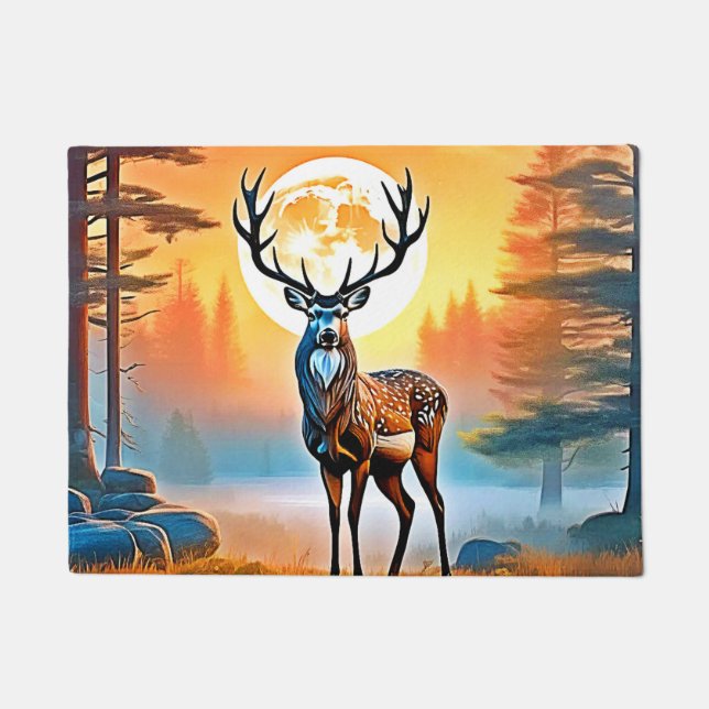 Golden Deer Twilight Peak Deurmat (Voorkant)